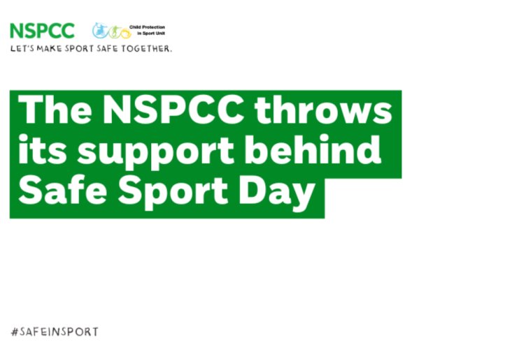 The NSPCC throws its support behind Safe Sport Day