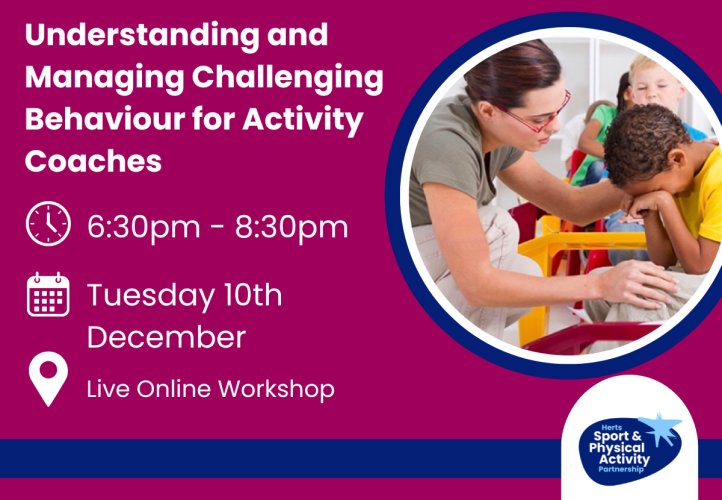 Understanding and Managing Challenging Behaviour Online Workshop