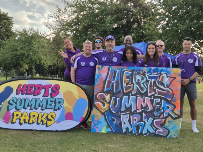 Over 1,200 young people attended the action-packed Herts Summer Parks Programme