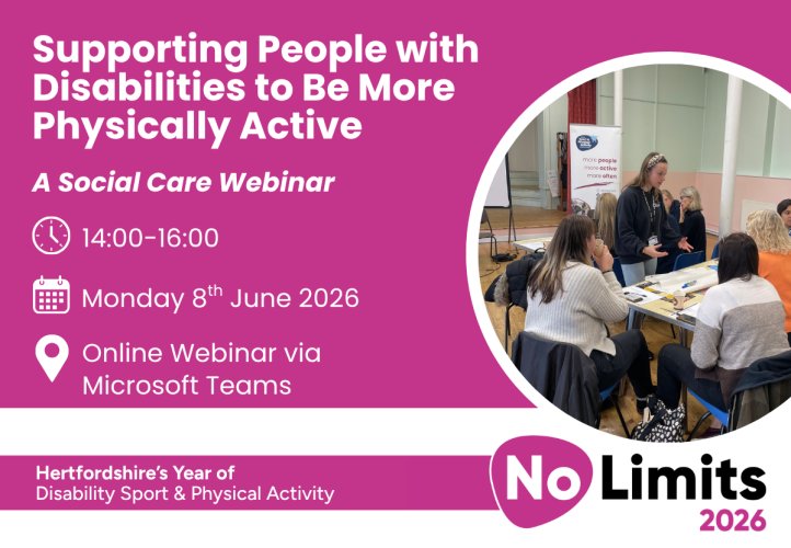 A Social Care Webinar: Supporting People with Disabilities to Be More Active